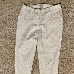 Elegant pants, discrete golden color size 8